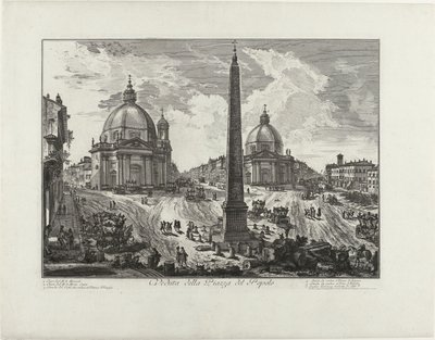 View of Piazza del Popolo by Giovanni Battista Piranesi